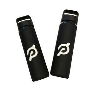 Peloton glass water bottles.  New.  Set of 2. Black